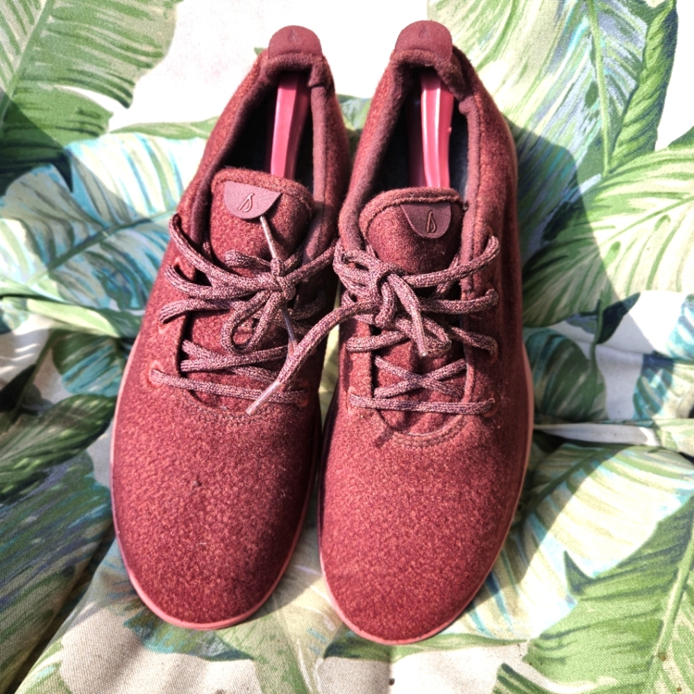 Allbirds | Mens Wool Runners Hazy Burgundy & Hazy Sienna Sole Maroon Athletic 12